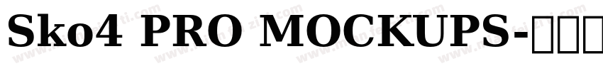 Sko4 PRO MOCKUPS字体转换